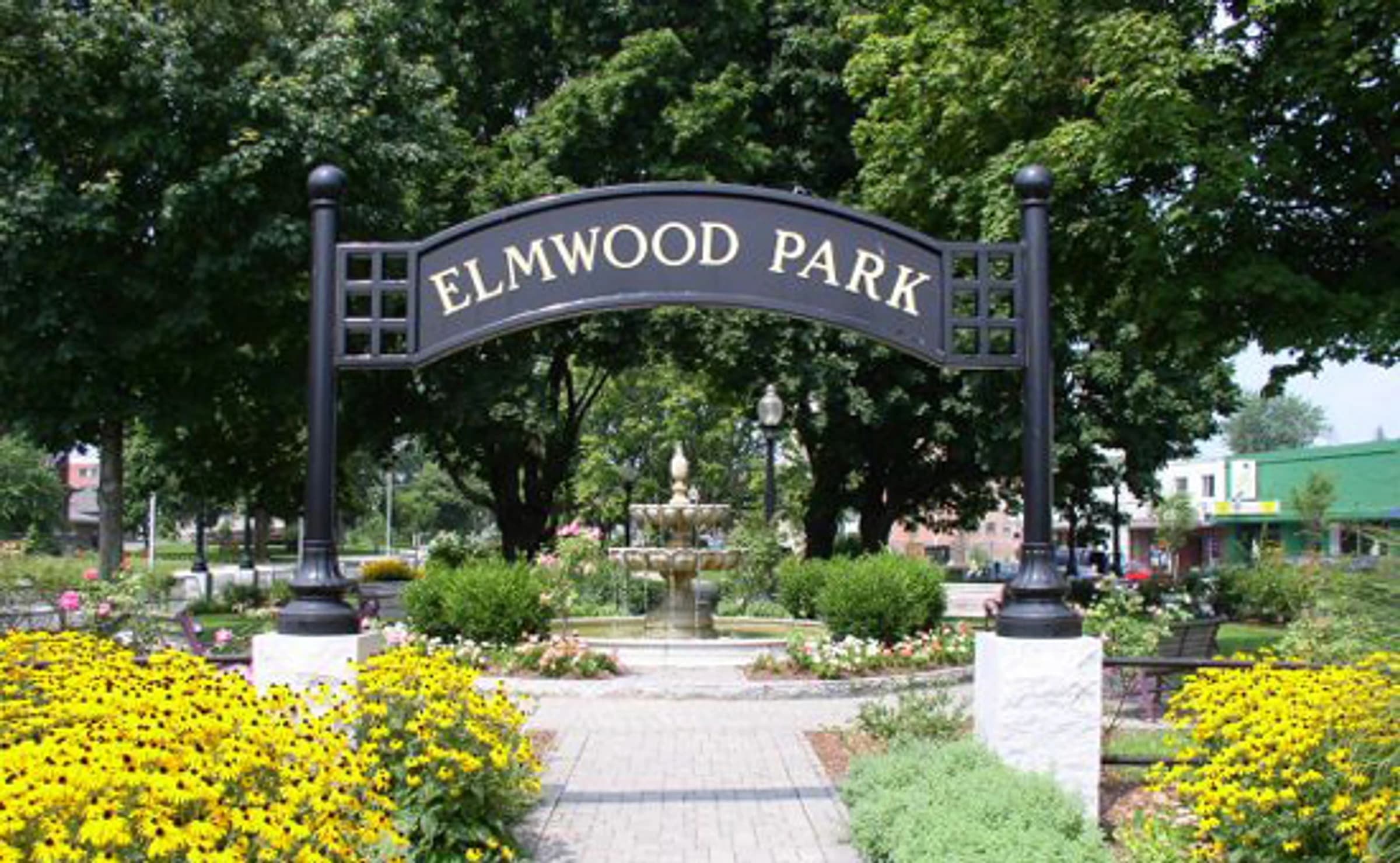Elmwood Park revitalized as a strolling park along Main Street, Danbury